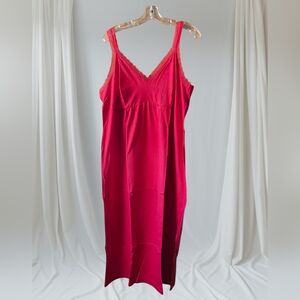 Avenue Pretty in Red Nightgown Plus Size 22/24 New